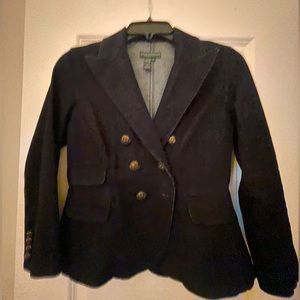 Lauren jeans company military style Jean jacket. Never worn Sz s